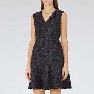 ❤️ NWOT! REISS SAFFY JACQUARD SKATER DRESS, 2